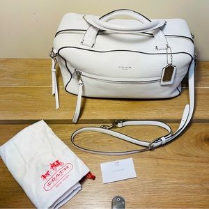 COACH Bleecker Toaster Satchel Pebble Leather Handbag Purse